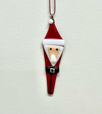 Glass Santa Ornament - Brent Harding 