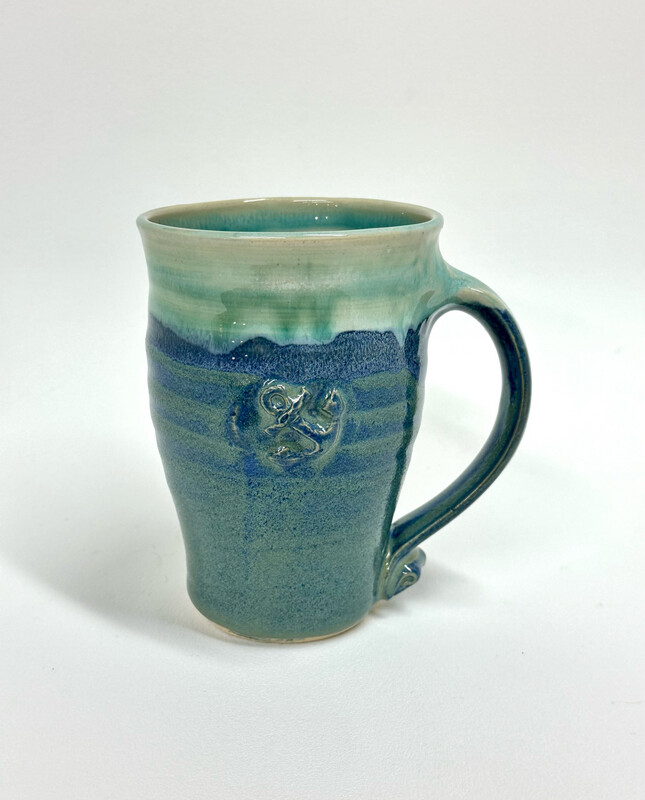 Tall Blue Anchor Mug Gloria Dunbar