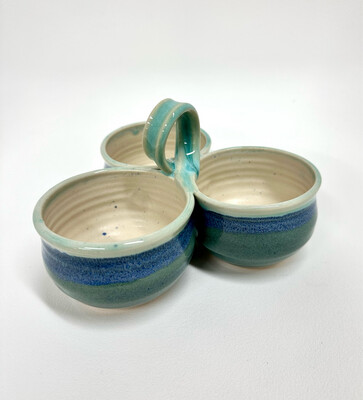 Triple Condiment Dish- Gloria Dunbar