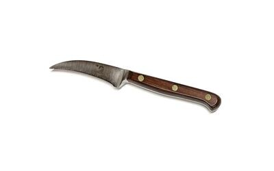 Rosewood Forged 3&quot; Curved Paring- Grohmann Knives