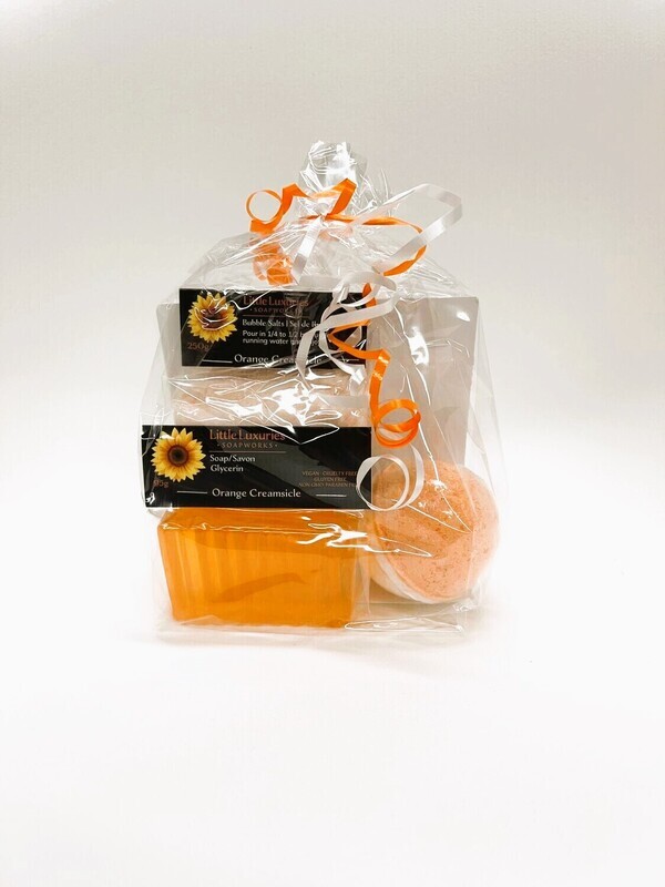 Orange Creamsicle Gift Bag- Little Luxuries 