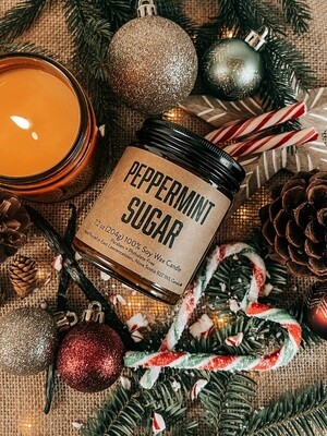 Peppermint Sugar- Lawrencetown Candle Co Peppermint Sugar- Lawrencetown Candle Co