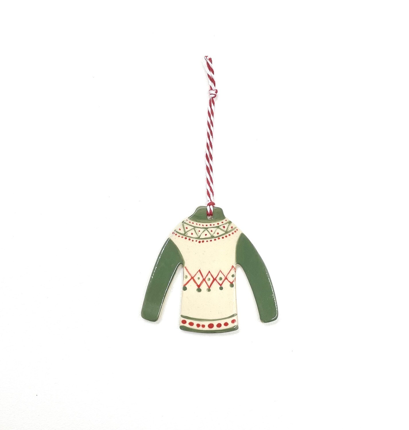 Green Sleeves Ugly Sweater Ornament