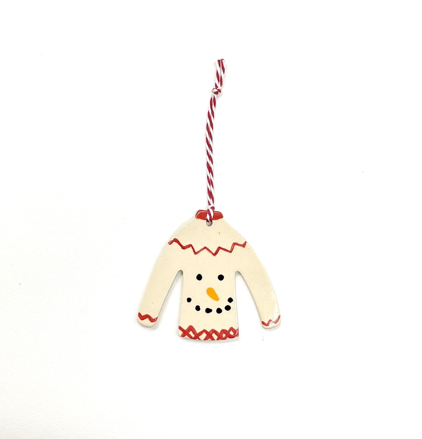 Snowman Ugly Sweater Ornament
