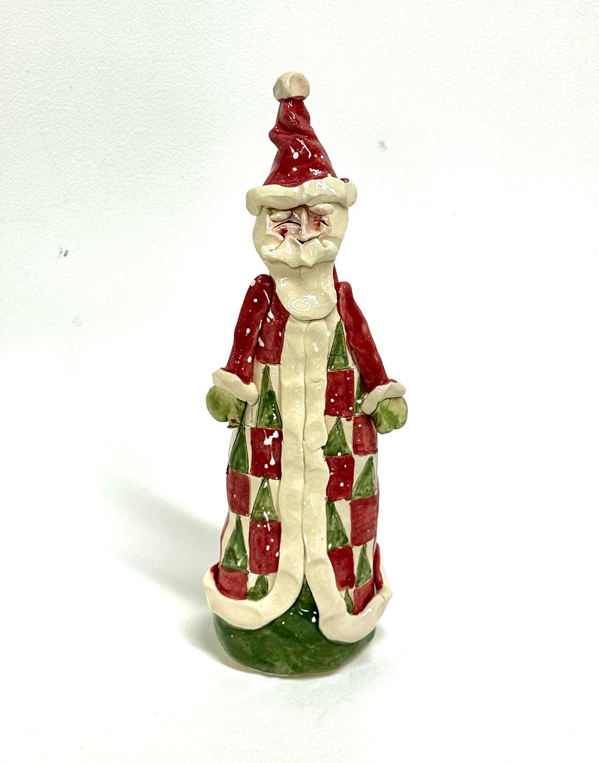 Santa with Checkered Coat- Clayton Dickson