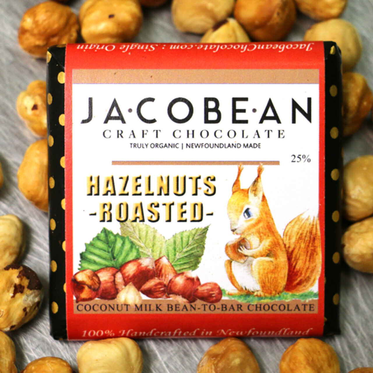 Roasted Hazelnut Chocolate Bar - Jacobean 