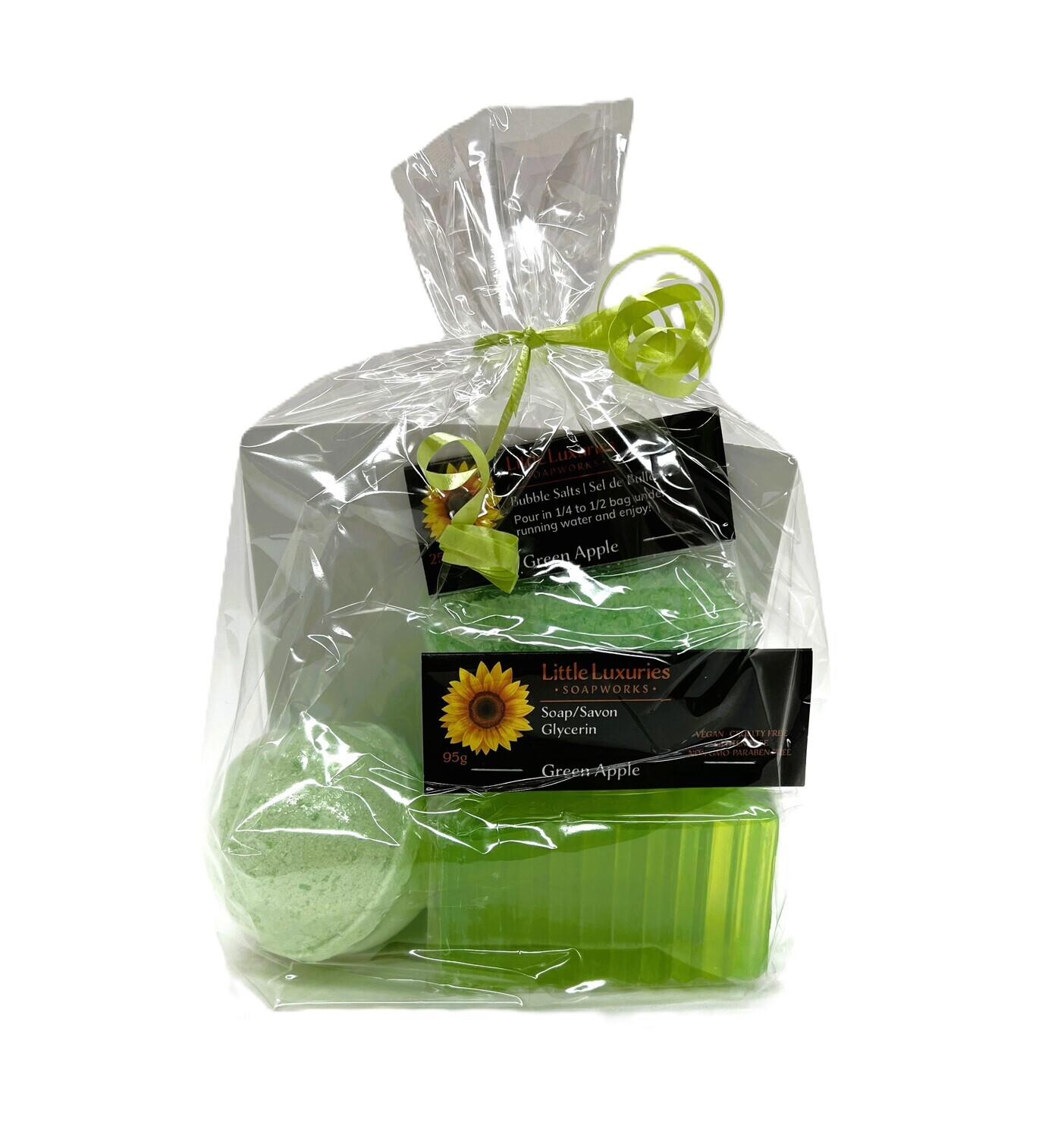Green Apple Gift Bag- Little Luxuries