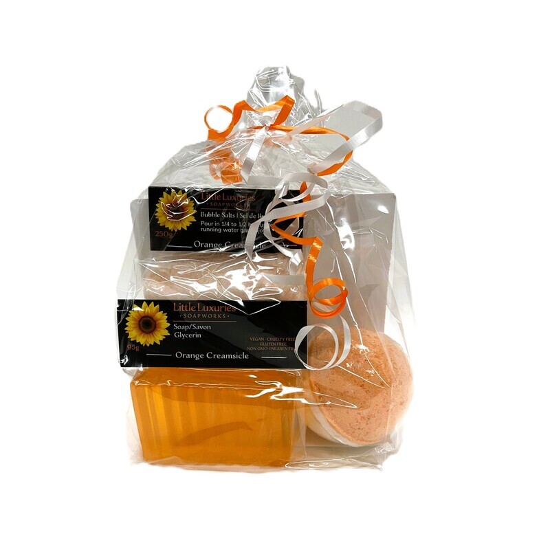 Orange Creamsicle Gift Bag- Little Luxuries 