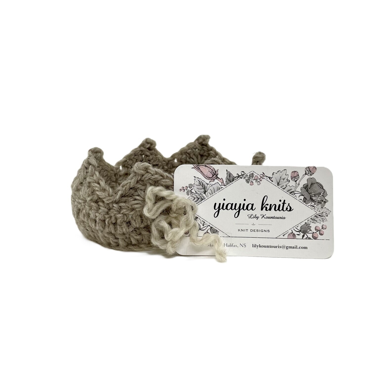 Baby Knit Crown- Yiayia Knits
