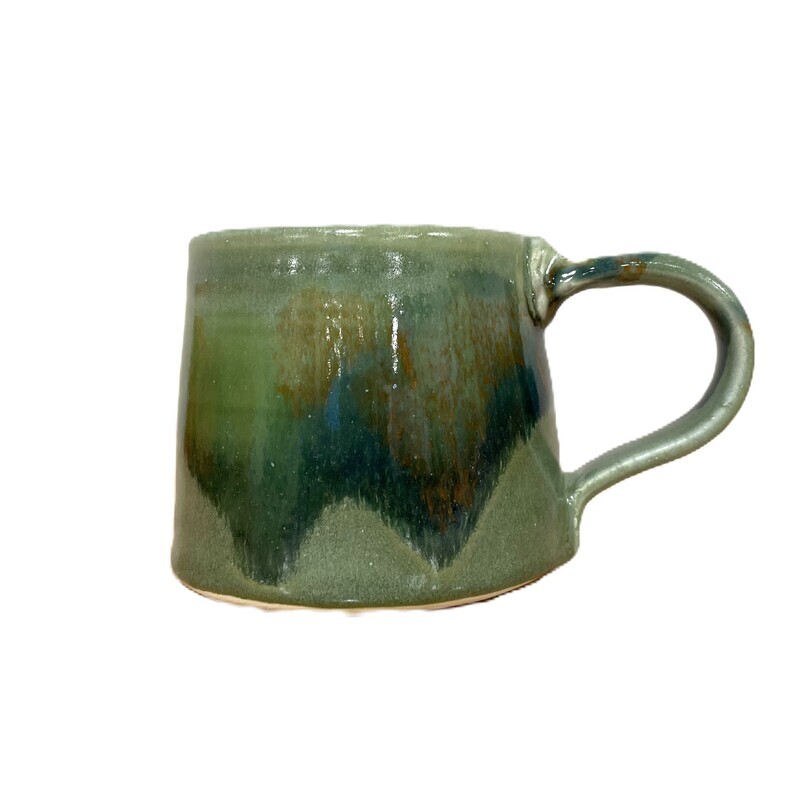 Green Multicoloured Mug- Ginette Arsenault