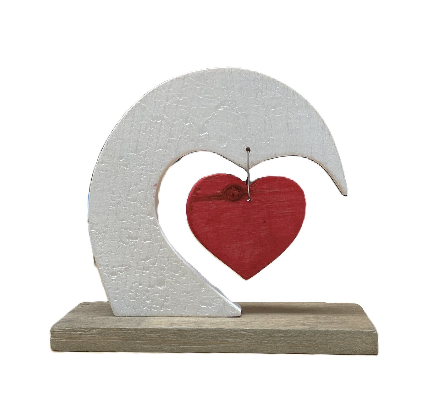 White Heart on Driftwood- Jerry Walsh