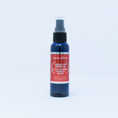 Cedar &amp; Fir Beard Oil- Seafoam Lavender 