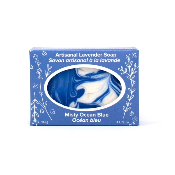 Misty Ocean Blue Soap- Seafoam Lavender 