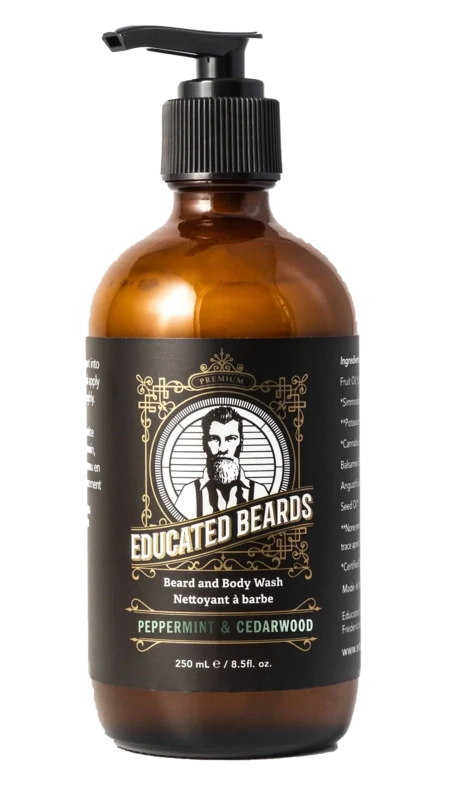 Peppermint and Cedarwood Beard and Body Wash- Educated Beards