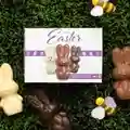 Three Assorted Chocolate Bunnies- Pease by Chocolate 