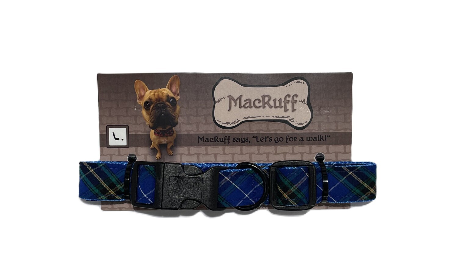 Large Nova Scotia Tartan Dog Collar 