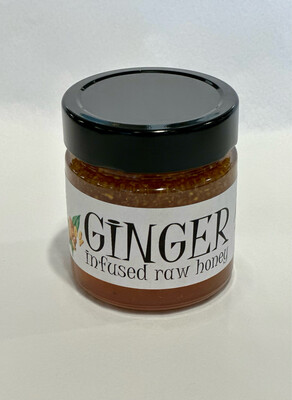 Ginger Infused Raw Nova Scotia Honey - Steeves Bees Ginger Infused Raw Nova Scotia Honey - Steeves Bees