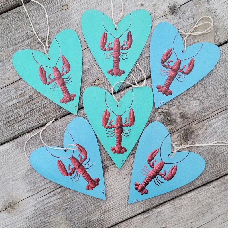 Lobster Heart Ornament- Care Garrison