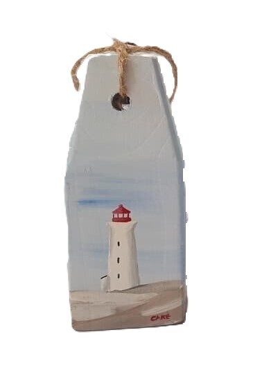 Peggy's Cove Lighthouse on 3" Buoy- Care Garrison Peggy's Cove Lighthouse on 3" Buoy- Care Garrison
