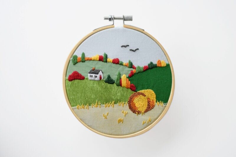 Fall Embroidery Kit