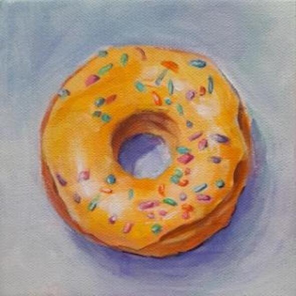 No Cal Lemon Sprinkle Donut