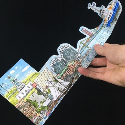Halifax Waterfront Tri-fold Card- Bardbardbard
