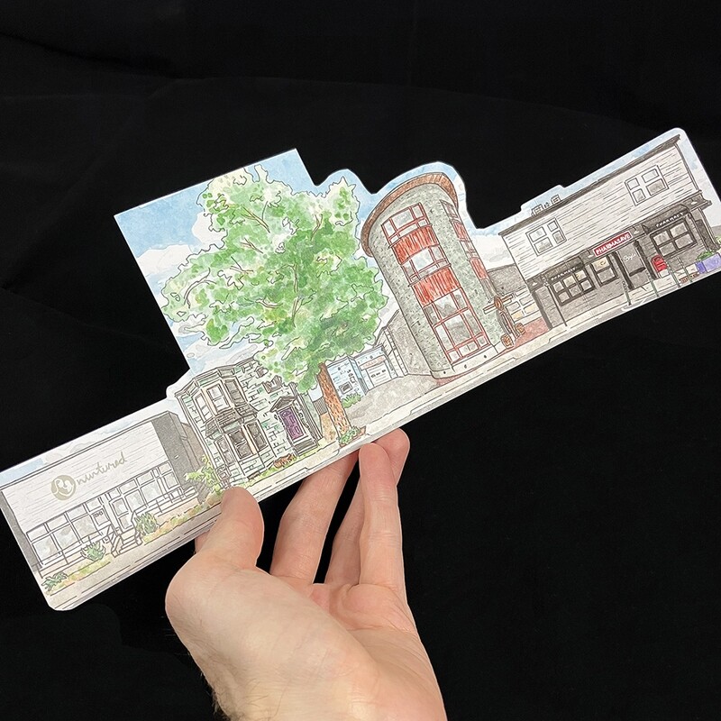 Agricola Street Tri-fold Card- Bardbardbard