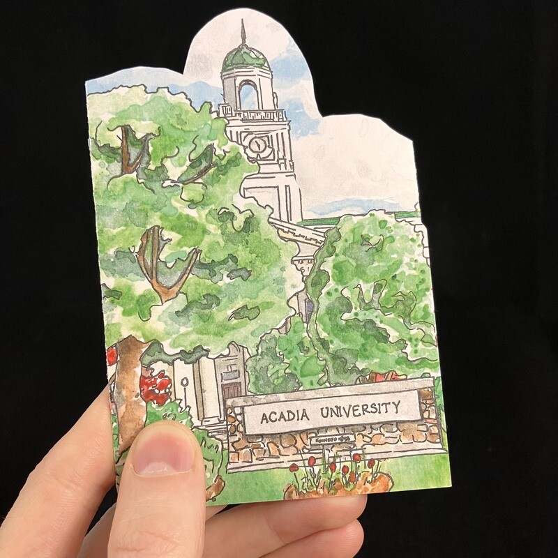 Acadia University Gate-fold Card- Bardbardbard