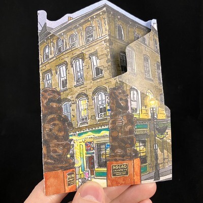 NSCAD on Granville Gate-fold Card- Bardbardbard
