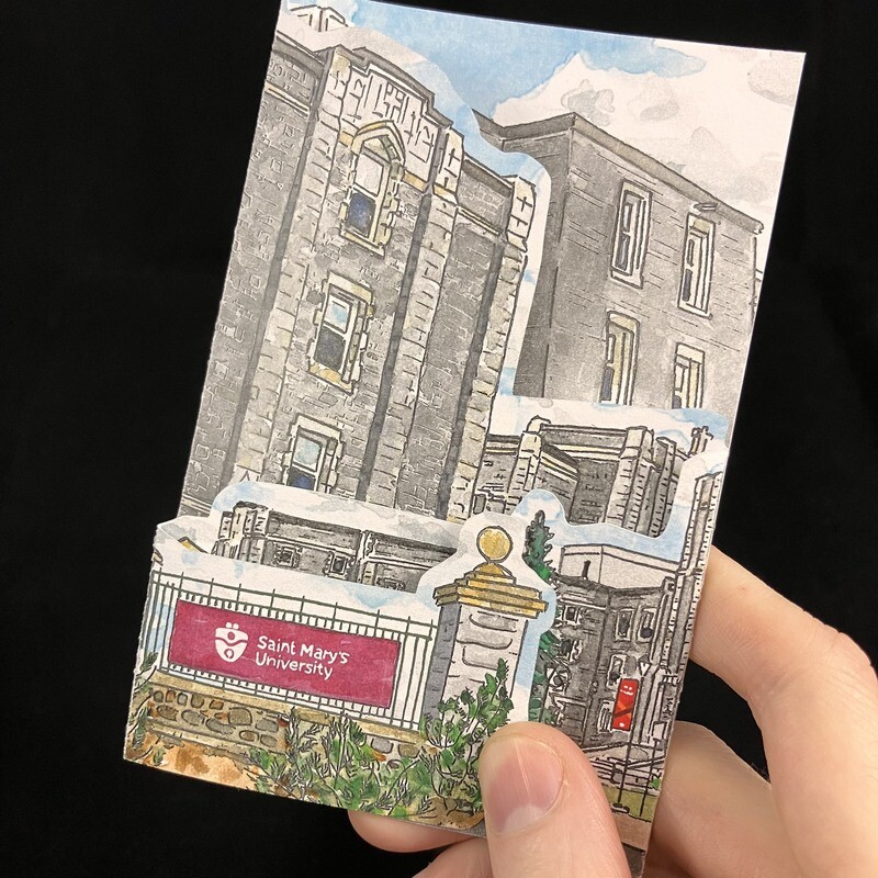 St. Mary's University Tri-fold Card- Bardbardbard