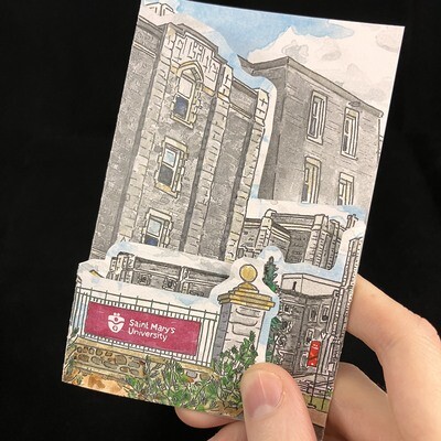 Saint Mary&#39;s University Tri-fold Card- Bardbardbard