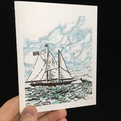 Bluenose II Flat Card- Bardbardbard
