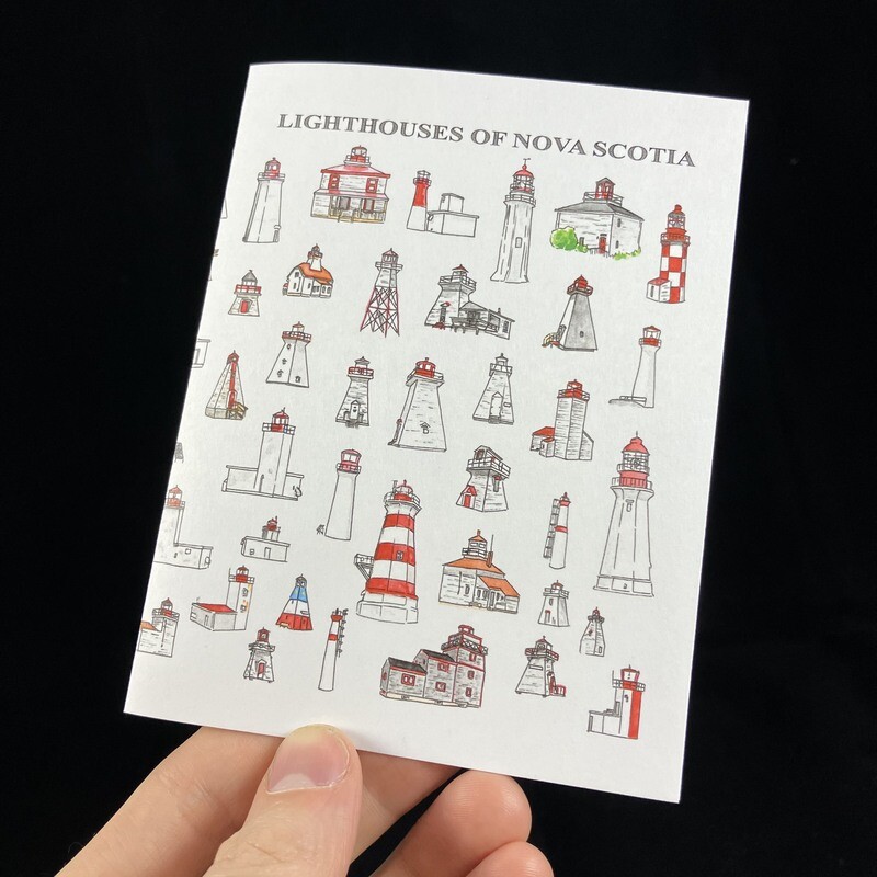 Lighthouses of Nova Scotia Flat Card- Bardbardbard