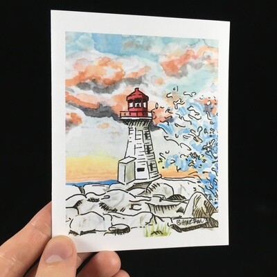 Peggy&#39;s Cove Flat Card- Bardbardbard