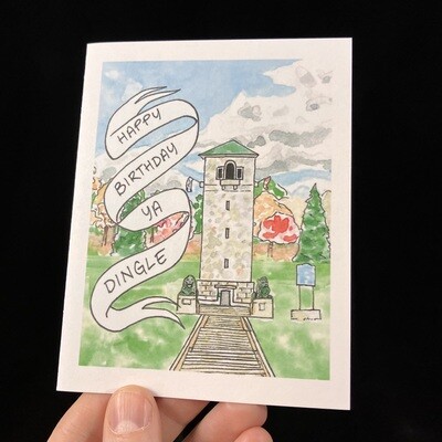 Dingle Birthday Flat Card- Bardbardbard