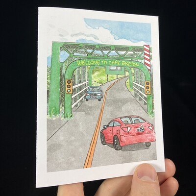 Cape Breton Causeway Flat Card- Bardbardbard