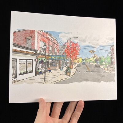 Wolfville Main Street Print- Bardbardbard
