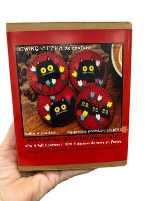 DIY Maud Lewis Inspired Coaster Kit- Genius Premium Craft