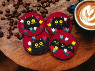 DIY Maud Lewis Inspired Coaster Kit- Genius Premium Craft