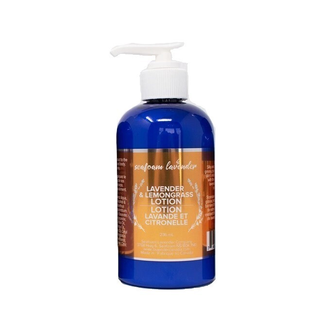 Large Lavender and Lemongrass Lotion- Seafoam Lavender