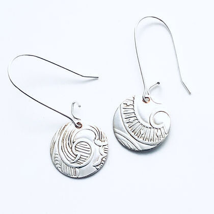 Medium Tray Chic Round Earrngs- Hunter St. Silver