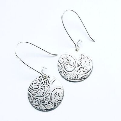 Large Tray Chic Earrings- Hunter St. Silver Large Tray Chic Earrings- Hunter St. Silver