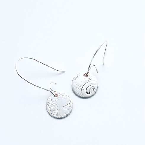 Small Tray Chic Round Earrings- Hunter St. Silver