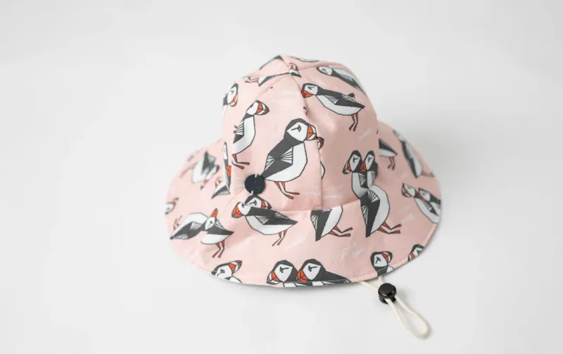 Large Pink Puffin Floppy Hat