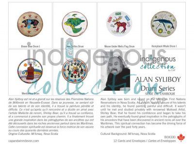 Alan Syliboy - Drum Series Boxed Set of 12 Cards Alan Syliboy - Drum Series Boxed Set of 12 Cards