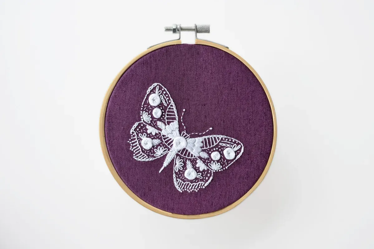 Fly Away Butterfly Embroidery Kit