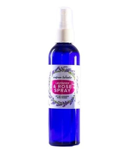 Large Lavender Rose Spray- Seafoam Lavender 