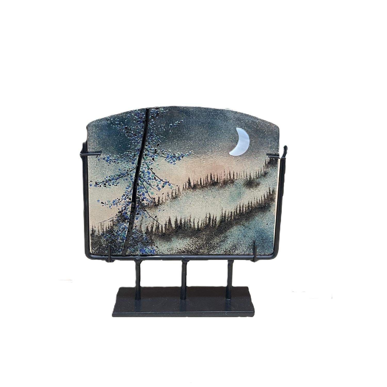 7x8 Moonscape- Brent Harding Fused Glass