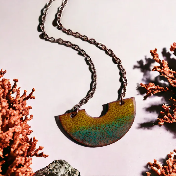 Coral Reef Arch Necklace- Aflame