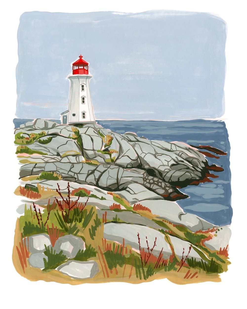 Peggy&#39;s Cove Print- Kat Frick Miller
